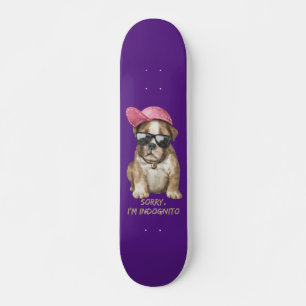Skateboard LO SIENTO, soy INDOGNITO (Bulldog inglés) cachorr