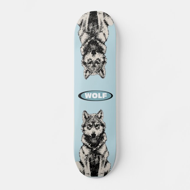 Skateboard lobo (Anverso)