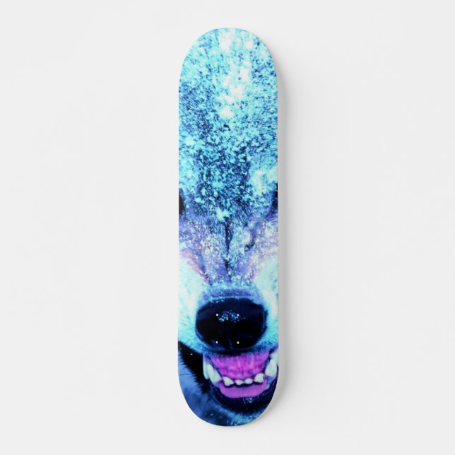Skateboard Lobo asustado (Anverso )