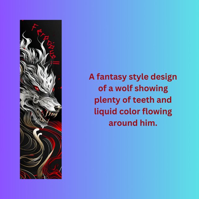 Skateboard Lobo de fantasía (Subido por el creador)