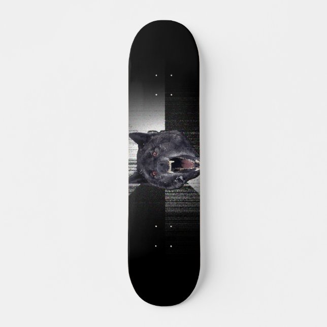 Skateboard Lobo demencial (Anverso )