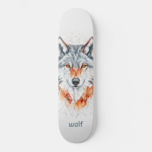 Skateboard Lobo geométrico