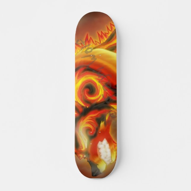 Skateboard Lobo Skatebord del fuego (Anverso )