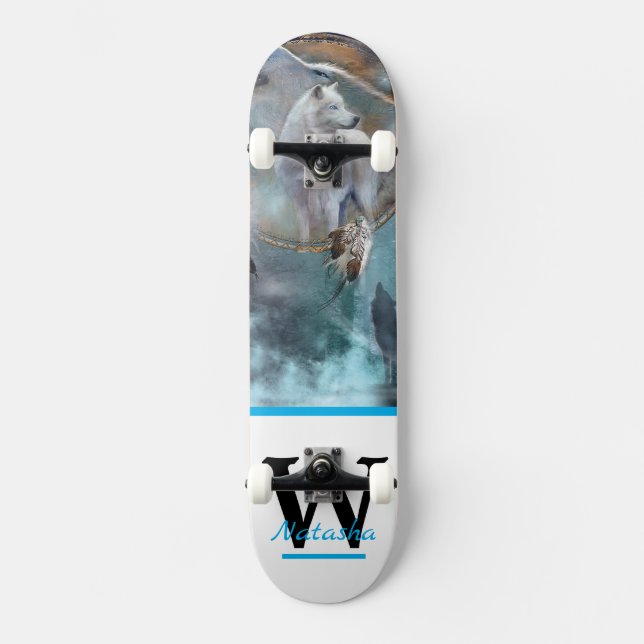 Skateboard Lobos (Anverso)