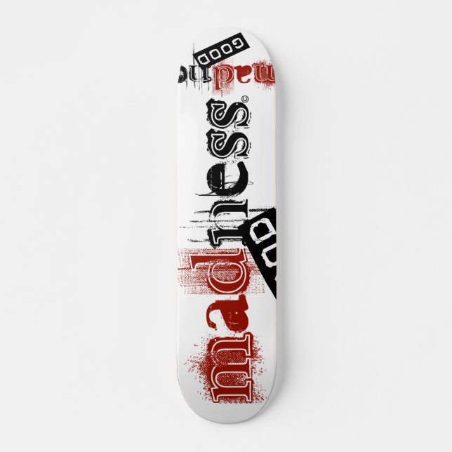 Skateboard locura buena (Anverso )