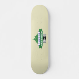 Skateboard Logo del Taxi de la Cinta Verde de Chicago - Fan A