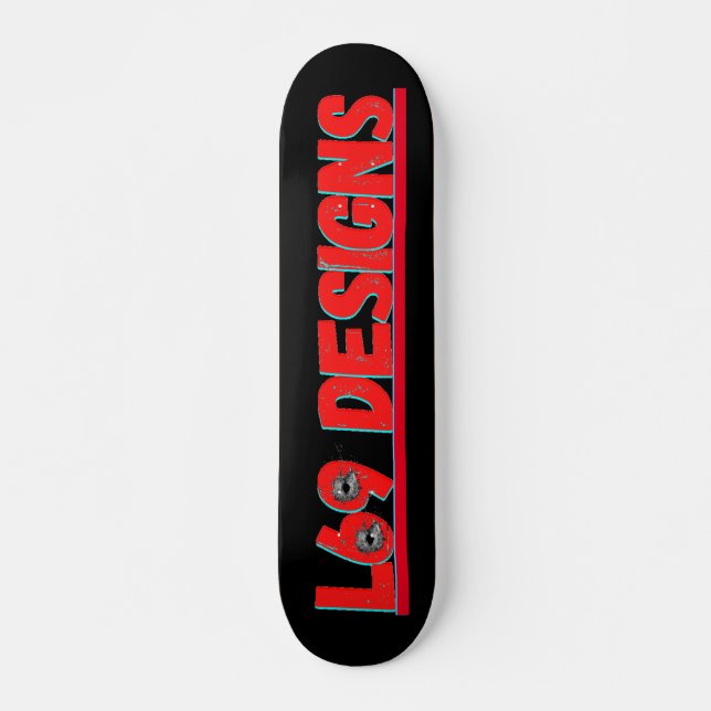 skateboard "LOGO L69 diseños" (Anverso )