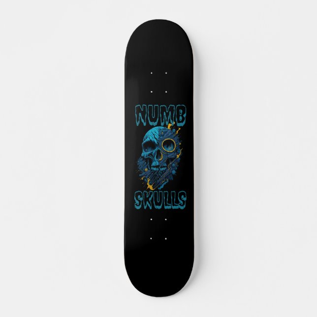 Skateboard Logotipo de diseño Numb-Skulls (Anverso )