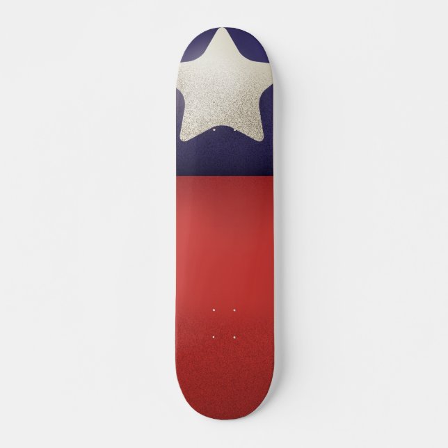 Skateboard Logotipo de superhéroe americano (Anverso )