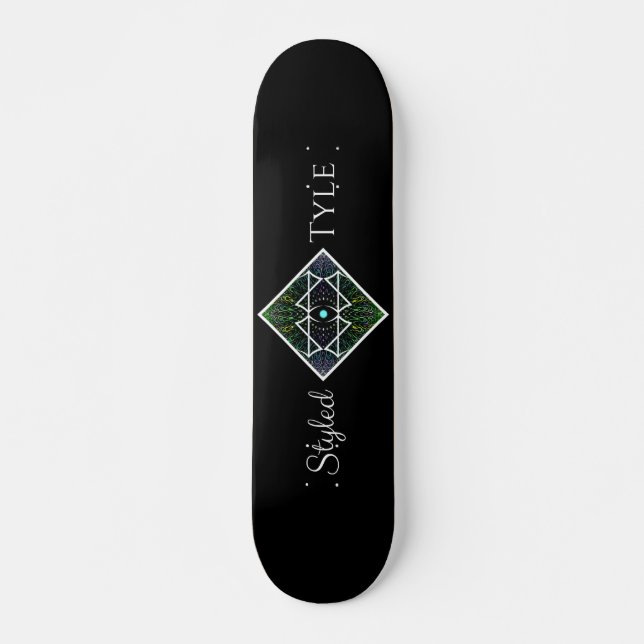 Skateboard Logotipo de Tyle con estilo (Anverso )