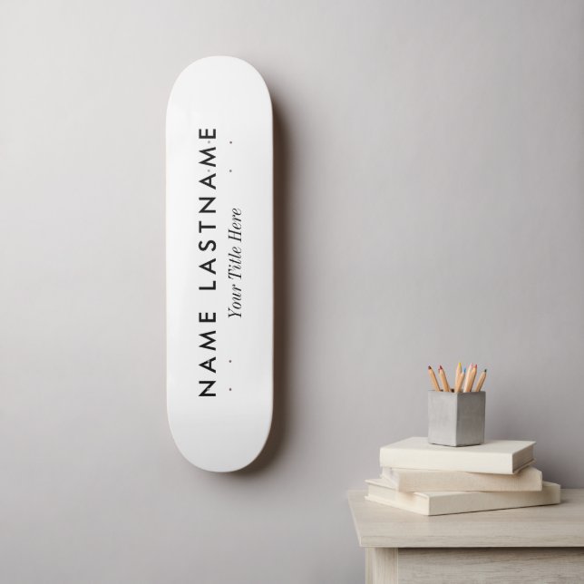 Skateboard Logotipo Empresarial Promocional Moderno (Arte de la pared)