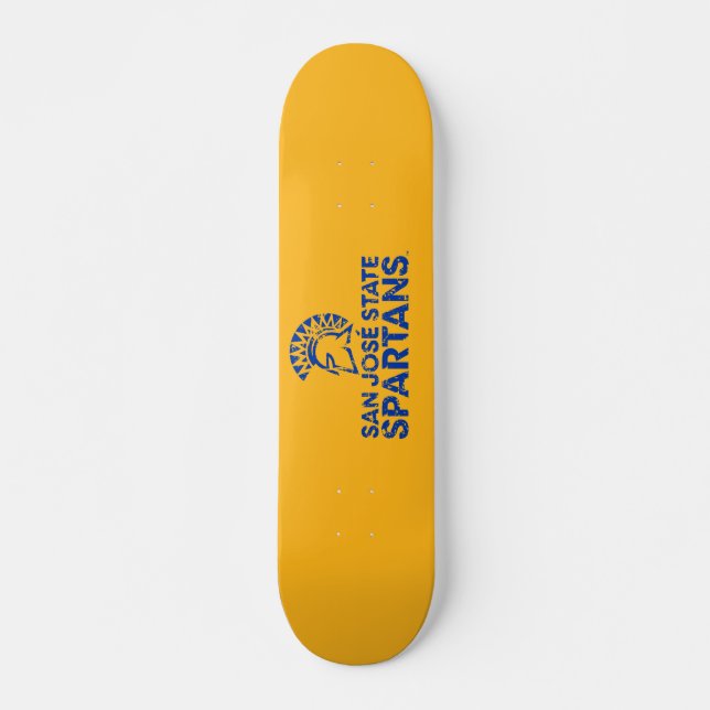 Skateboard Logotipo Wordmark de Spartans del estado de San (Anverso )