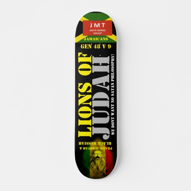 Skateboard LONES DE JUDAH JMT Skateboard, 73/7" Deck (Anverso )