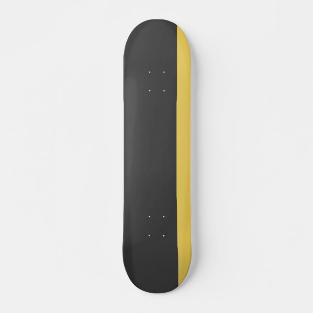 Skateboard Longboard amarillo gráfico (Anverso )