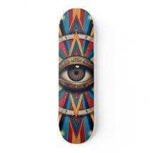 Longboard Ojo Malo Geométrico Retro