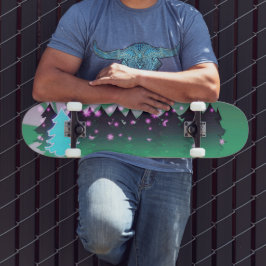 Skateboard Los árboles de Navidad sombras de verde