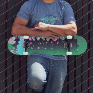 Skateboard Los árboles de Navidad sombras de verde