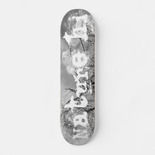 Skateboard los árboles visten invierno