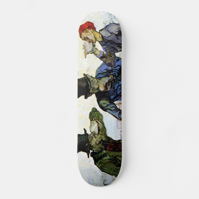 Skateboard Los bebedores de Vincent van Gogh 1890 (Anverso)