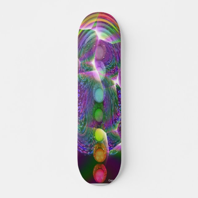 Skateboard Los chakras vivos (Anverso )