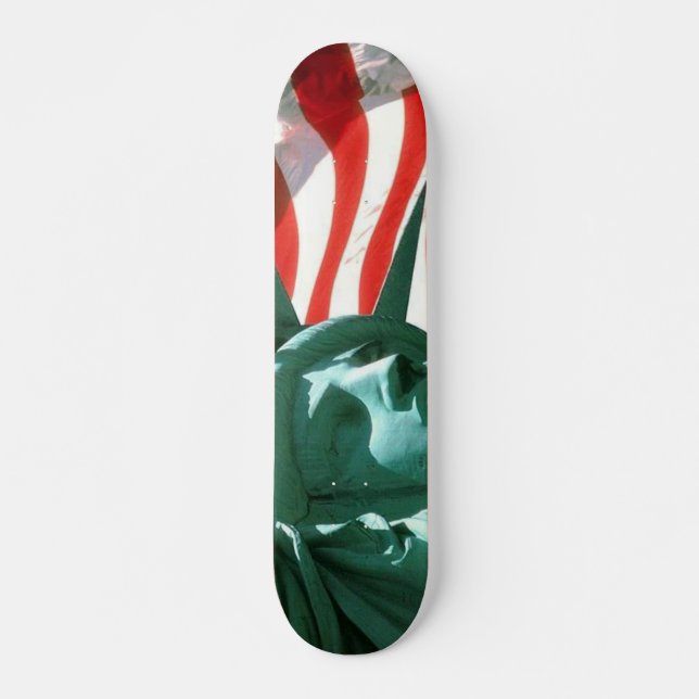 Skateboard Los E.E.U.U. señalan por medio de una bandera con (Anverso )