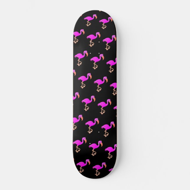Skateboard Los flamencos bonitos - Feliz (Anverso)