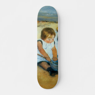 Skateboard Los hijos de Mary Cassatt en la playa (1884)