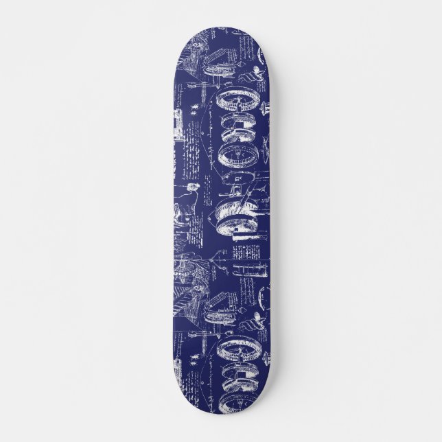 Skateboard Los modelos //de da Vinci (Anverso )