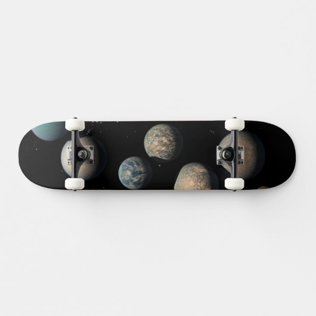 Skateboard Los Siete Planetas Del Tamaño De La Tierra Del Tra (Horz)