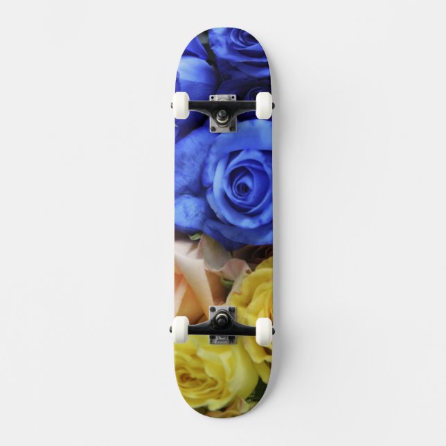 Skateboard Los variados ramos de rosas (Anverso)