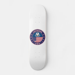Skateboard Louisiana, estuche de teléfono de Luisiana, pegati