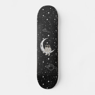 Skateboard Lovers on the Moon