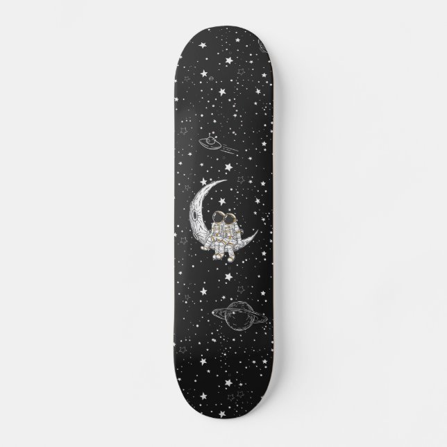 Skateboard Lovers on the Moon (Anverso)