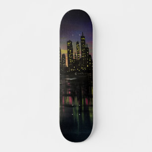 Skateboard Luces de ciudad