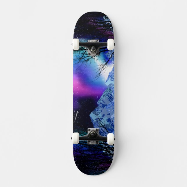 Skateboard Luces de invierno (Anverso)