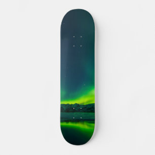 Skateboard Luces del norte de Islandia verde