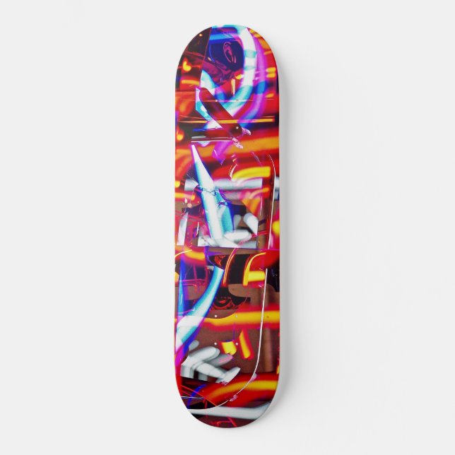 Skateboard luces destrozadas (Anverso)