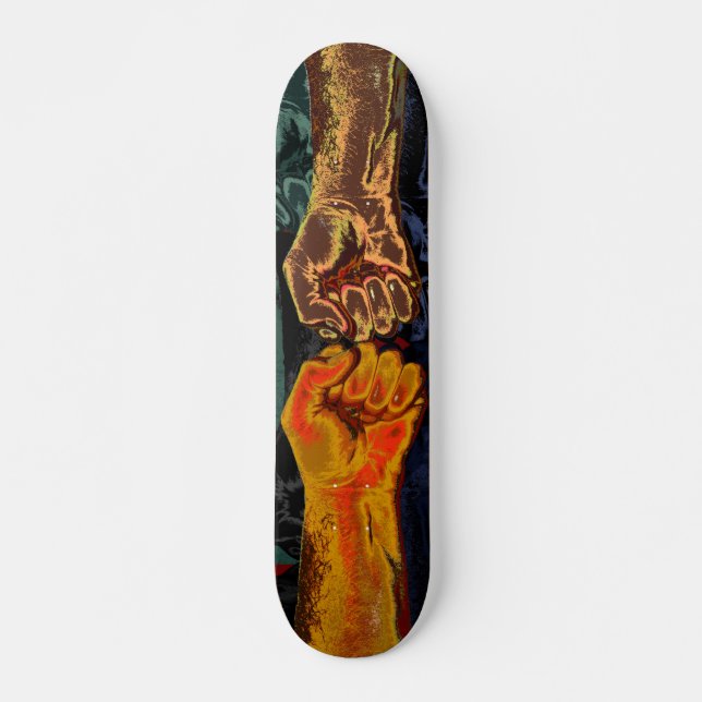 Skateboard "LUCHA!" (Para cuál correcto) (Anverso )