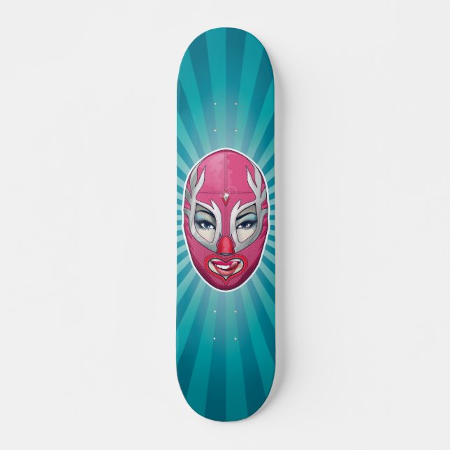 Skateboard Luchagirl (Anverso )