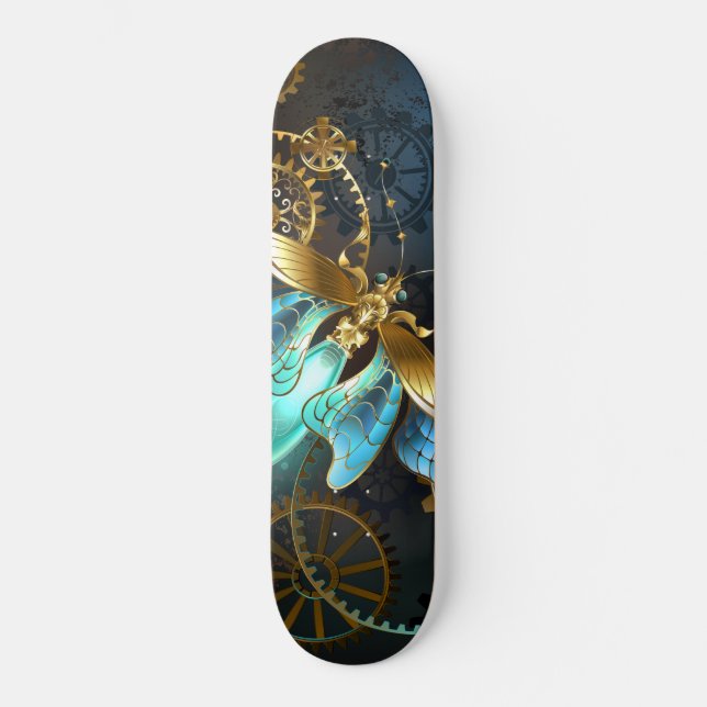 Skateboard Luciérnaga de Steampunk (Anverso)