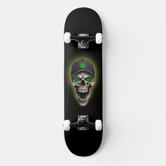 Skateboard Lucky Skull (Anverso)