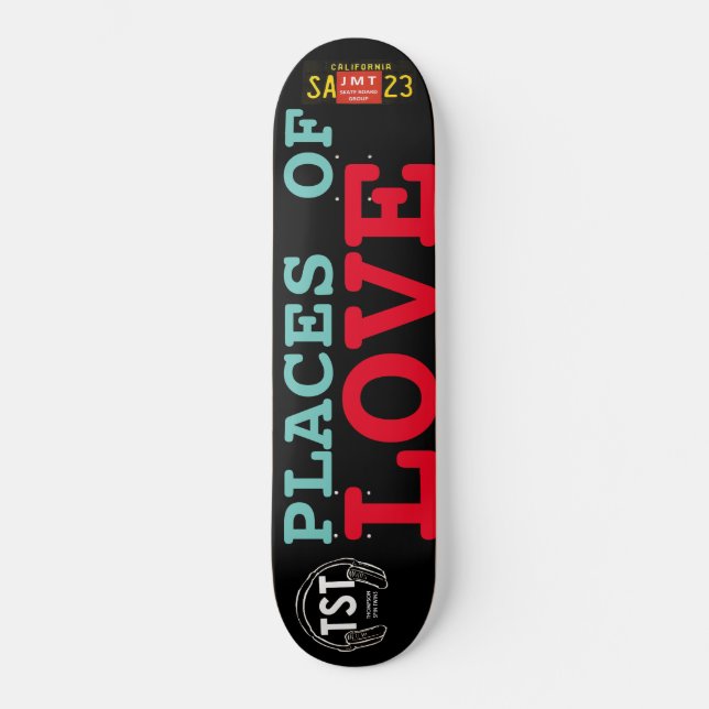 SKATEBOARD LUGARES DE LA PISTA DE AMOR (Anverso)