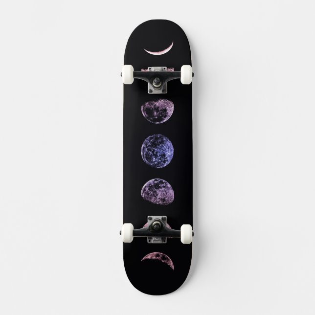 Skateboard Luna de Sombra Rosa (Anverso)