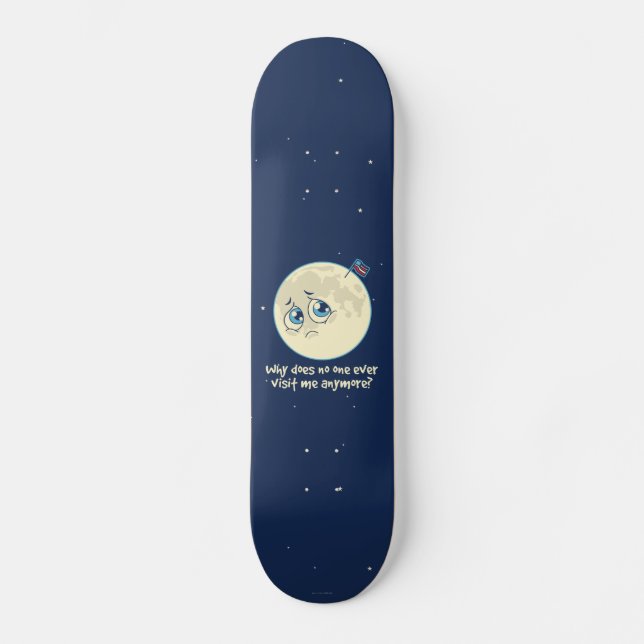 Skateboard Luna triste (Anverso)