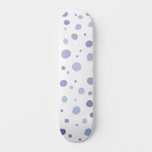 Skateboard lunares pintados a mano