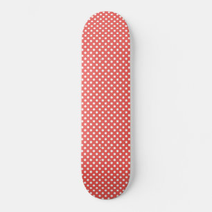 Skateboard Lunares rojos y blancos