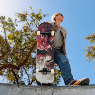 Skateboard Luz Espíritu Animal Fantasía Lobo Sombra