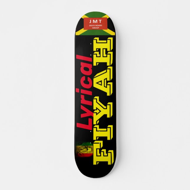 Skateboard LYRICAL FIYAH  Patineta, Deck de 7¾" (Anverso )