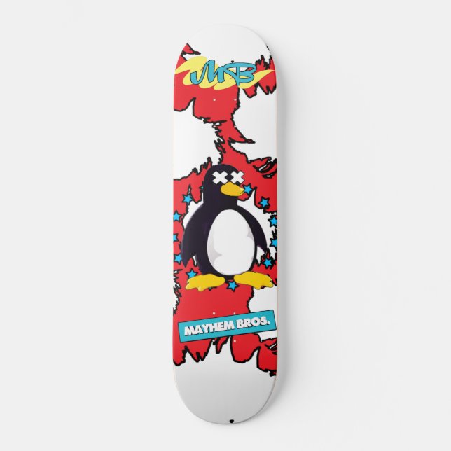 SKATEBOARD M.B. EL PINGÜINO (Anverso)
