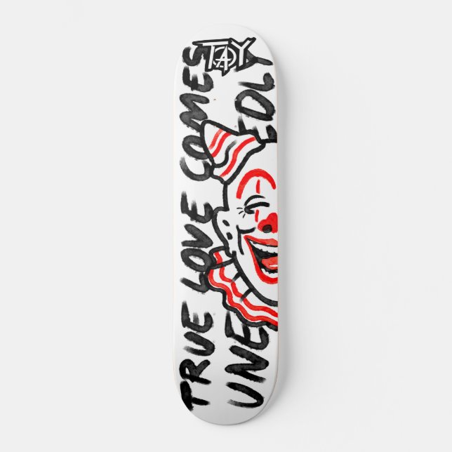 Skateboard macho de payaso de Taydam (Anverso)